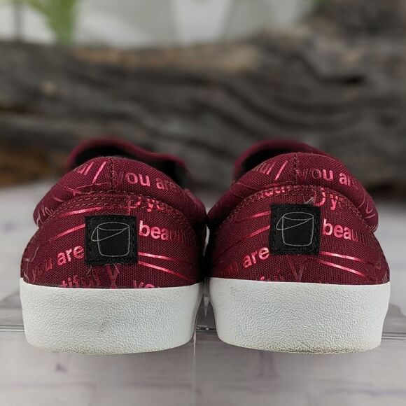 Bucketfeet "You Are Beautiful" Canvas Slip-On Sneakers - Picture 6 of 10